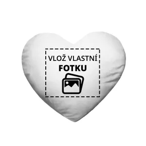 Polštář srdce s fotkou